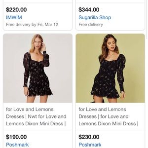 For Love and Lemons Dixon Mini Dress